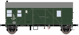 Exact-Train EX23695 - H0 - Gedeckter Güterwagen Pwgs44, ÖBB, Ep. III